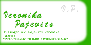 veronika pajevits business card